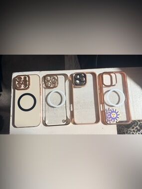 Rose Gold iPhone Case with MagSafe Compatible Ring